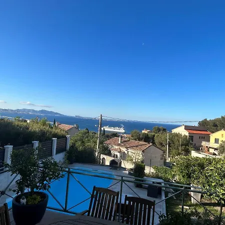 Maison Entierement Climatisee Vue D'exception Et Rade De Avec Piscine 8 Personnes * مارسيليا