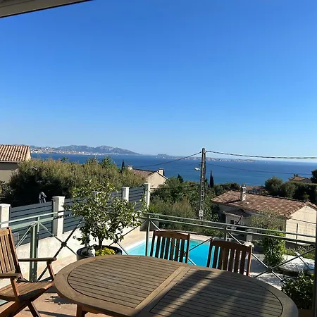 Maison Entierement Climatisee Vue D'exception Et Rade De Avec Piscine 8 Personnes مارسيليا