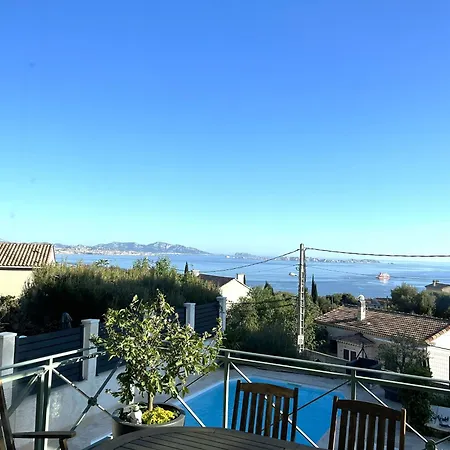 فيلة Maison Entierement Climatisee Vue D'exception Et Rade De Avec Piscine 8 Personnes مارسيليا